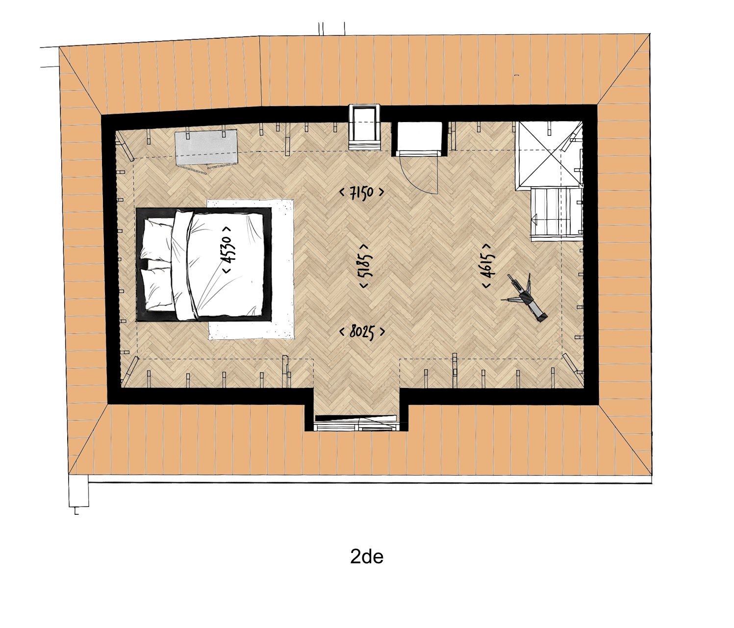 Plattegrond bnr 10 Tweede
