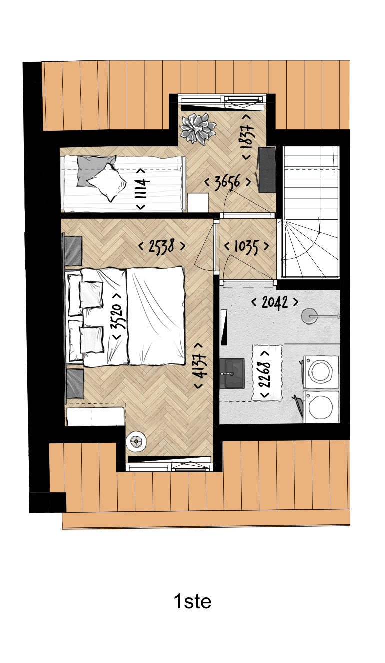 Plattegrond bnr 11 Eerste