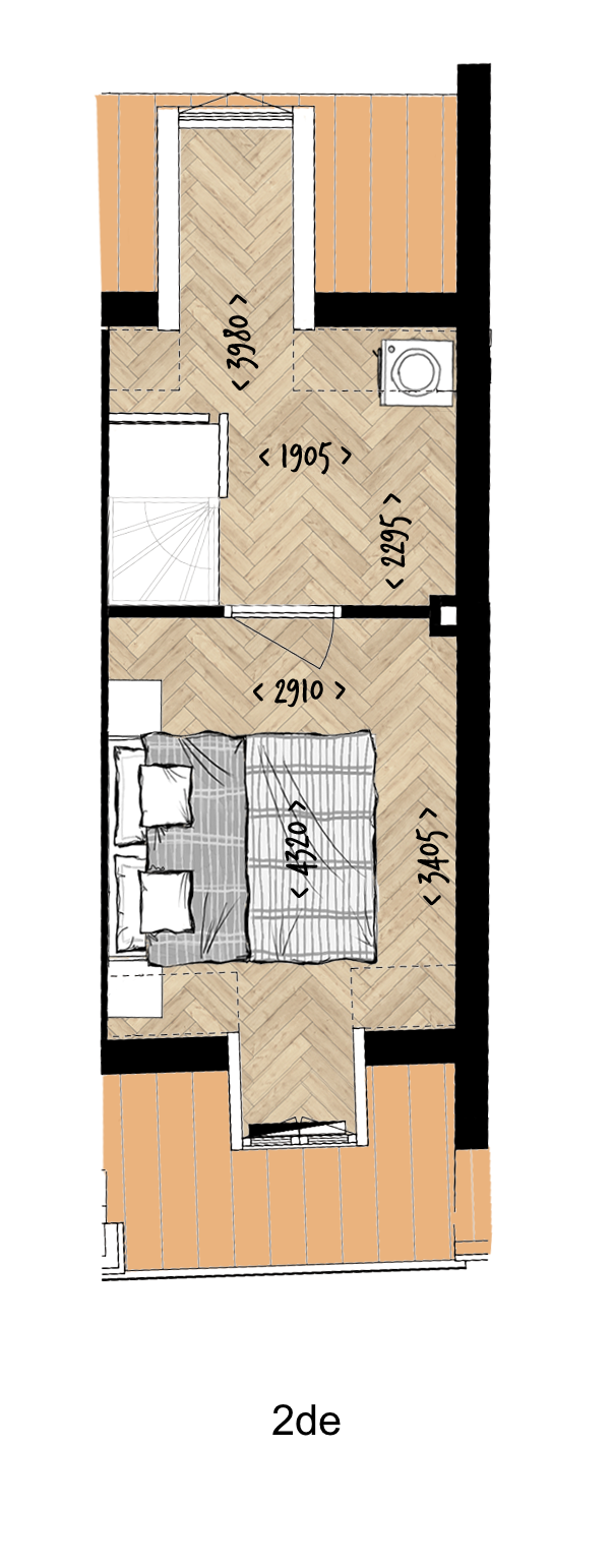 Plattegrond bnr 4 Tweede