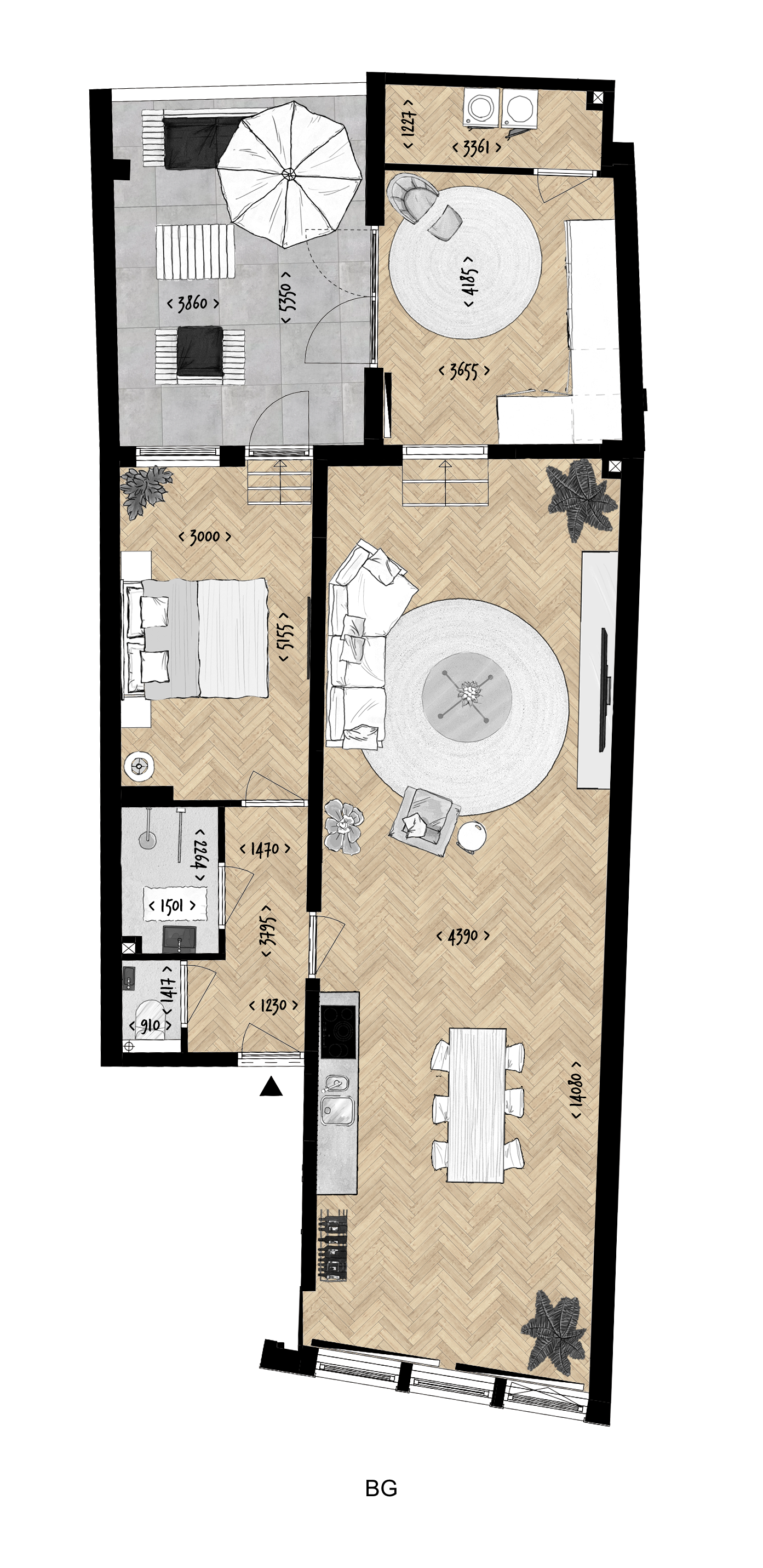 Plattegrond bnr 7 Tweede